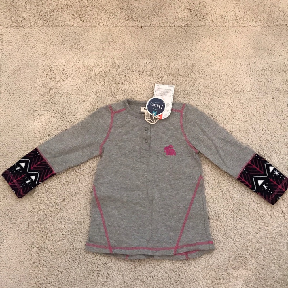 Girls glitter French terry top - ages 4